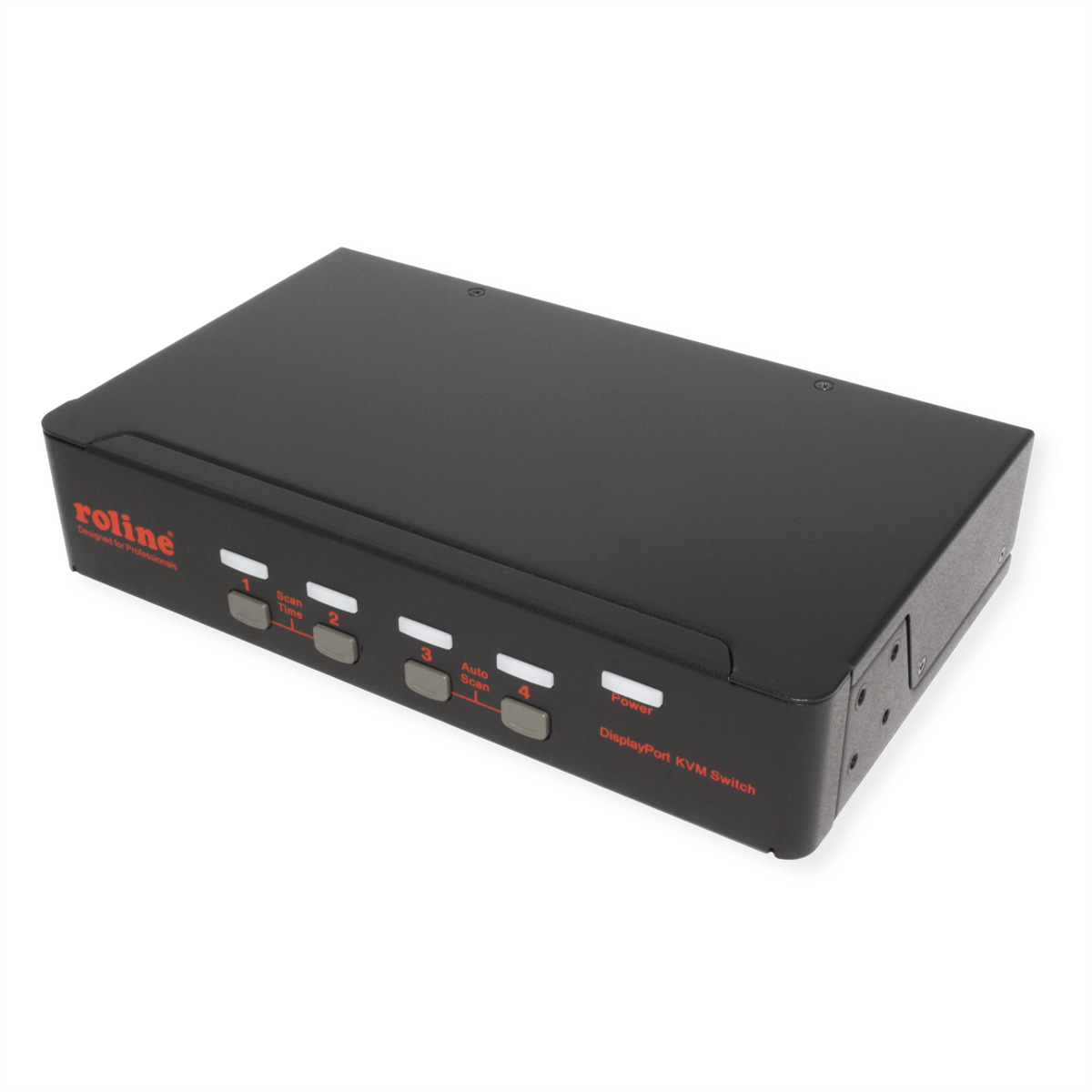 ROLINE DisplayPort USB 2.0 KVM Switch, 1 User - 4 PC