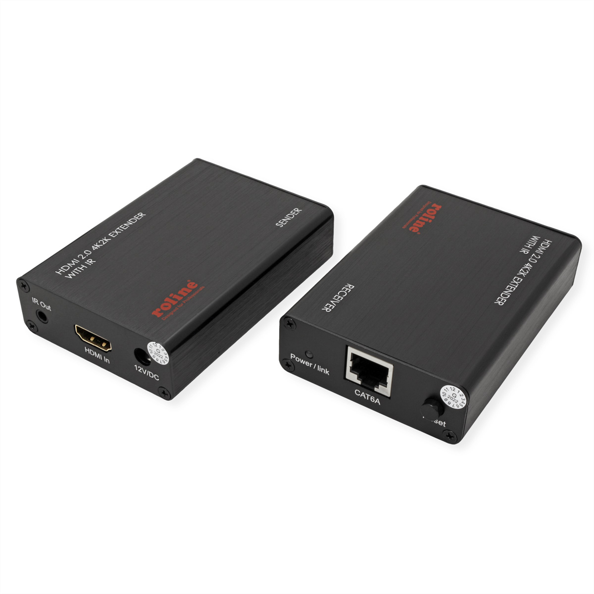 ROLINE HDMI A/V Extender über Kat.6A Kabel, 4K@60Hz, 30 m