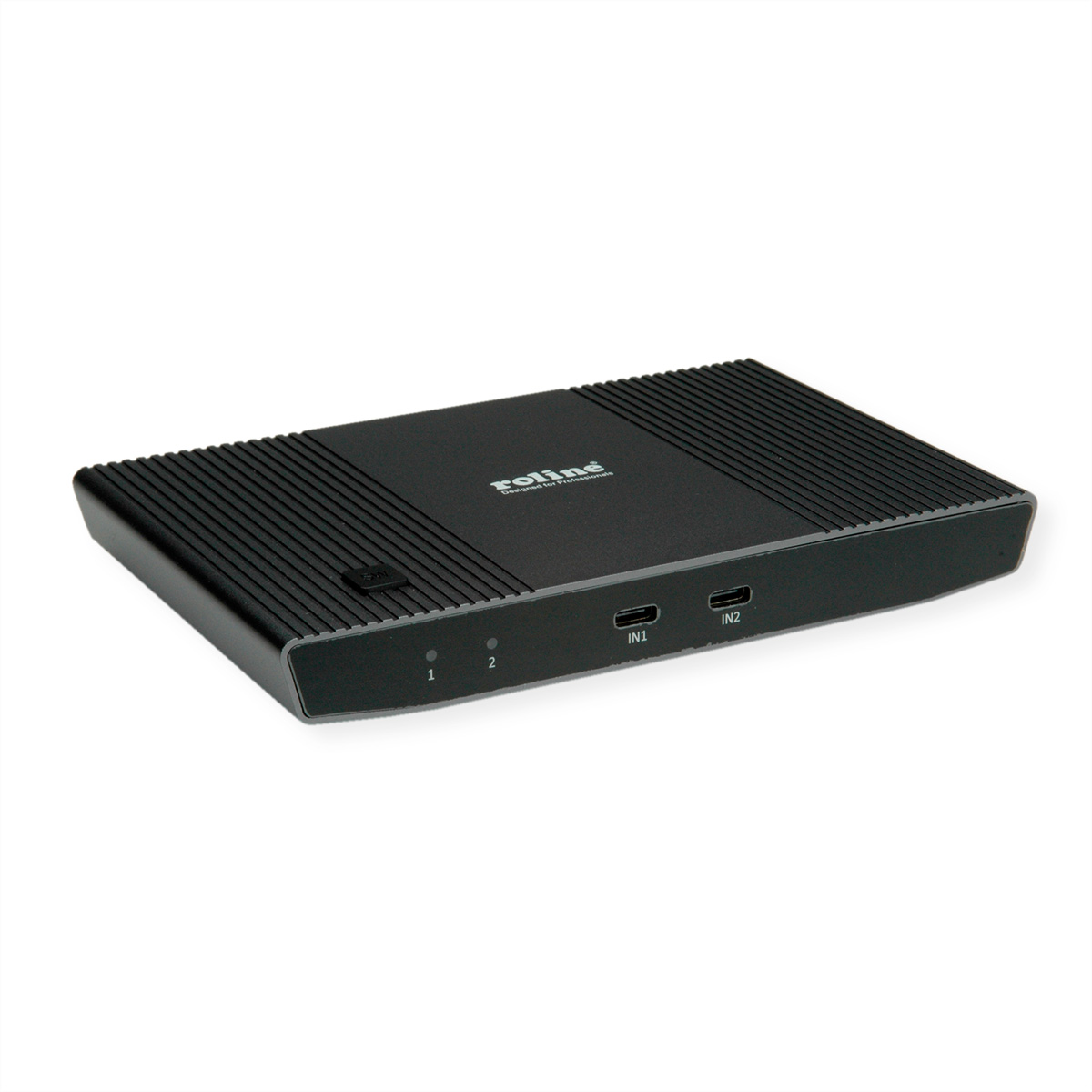 ROLINE KVM Switch, HDMI 4K, USB, 1 User - 2 Mobilgeräte