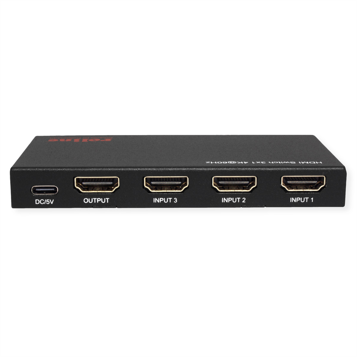 ROLINE 4K HDMI Switch, 3-fach, mit Fernbedienung