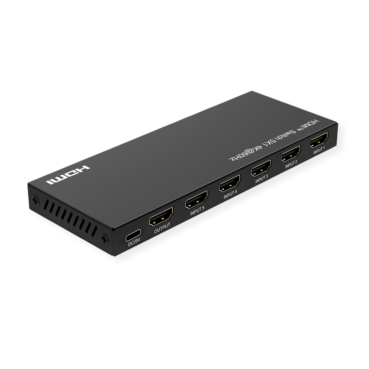 ROLINE 4K HDMI Switch, 5-fach, mit Fernbedienung