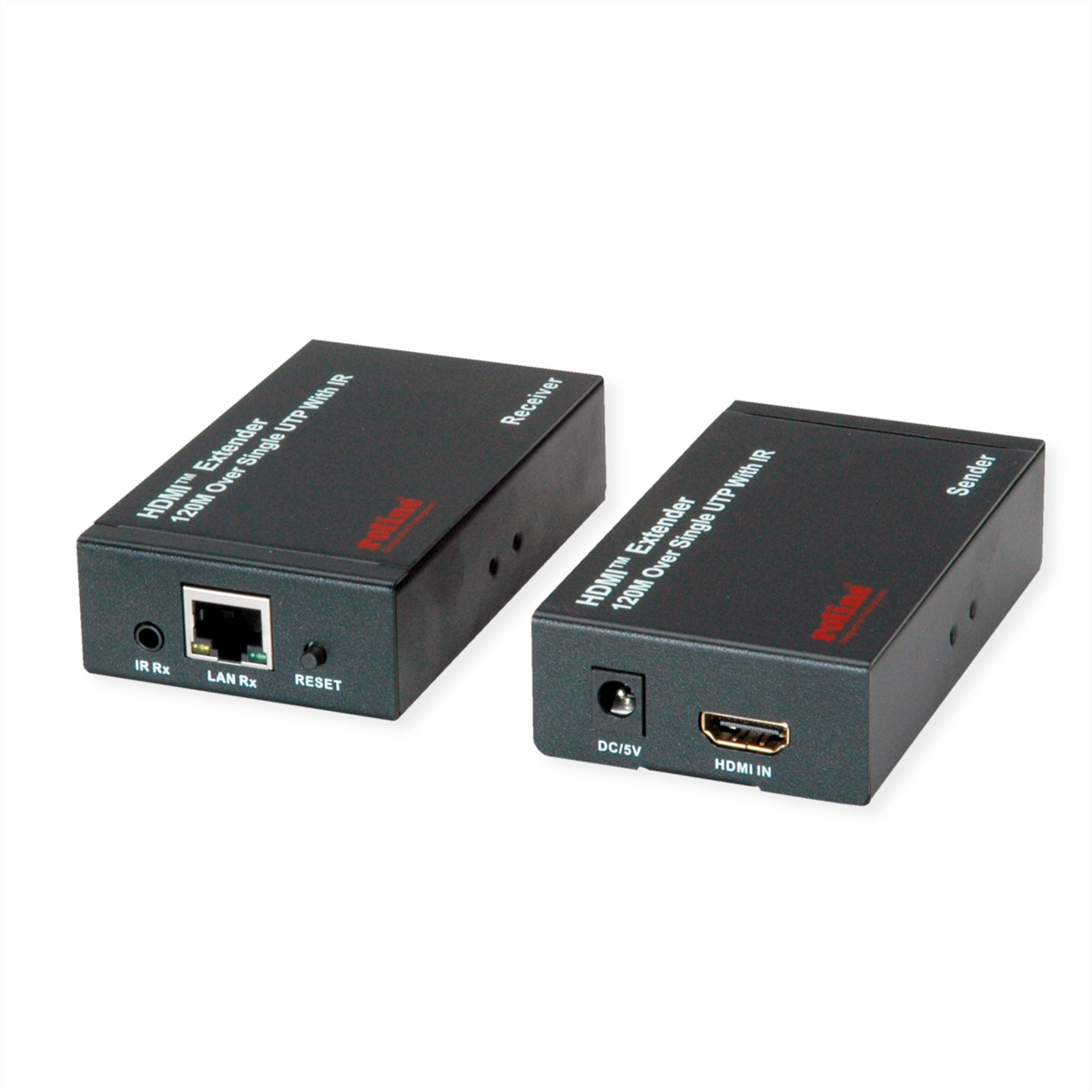 ROLINE HDMI Verlängerung, über IP, 1080P, 120m, mit IR