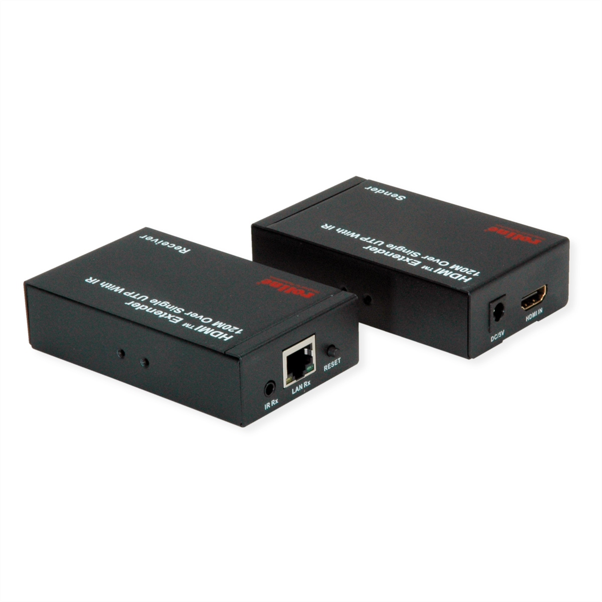ROLINE HDMI Verlängerung, über IP, 1080P, 120m, mit IR
