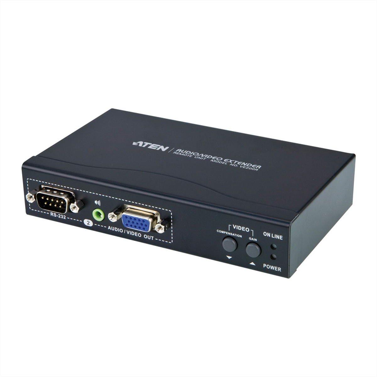 ATEN VB552 KAT5e Video Extender+ Audio Remote Unit, (2x VGA, 2x Audio, 2x RS232)