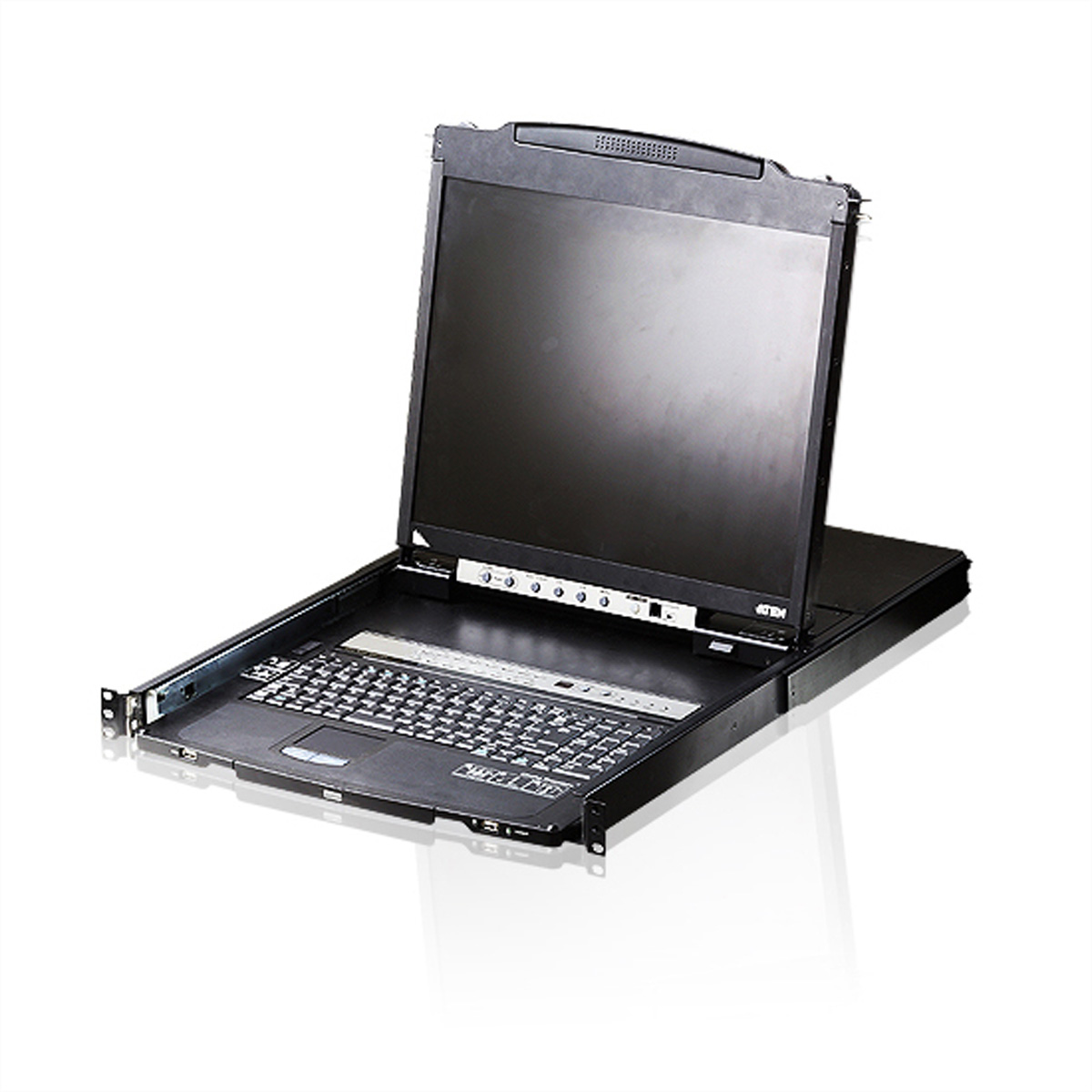 ATEN CL5816N 48cm-LCD KVM Switch USB-PS/2,VGA, 16 Port, FR-Layout KVM-Switch, VGA