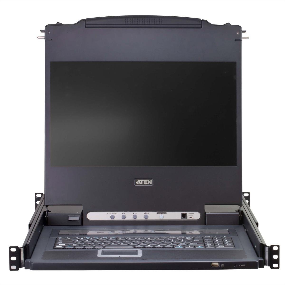 ATEN CL5716M 43cm-LCD KVM Switch, USB-PS/2, VGA, 16 Ports, DE-Layout