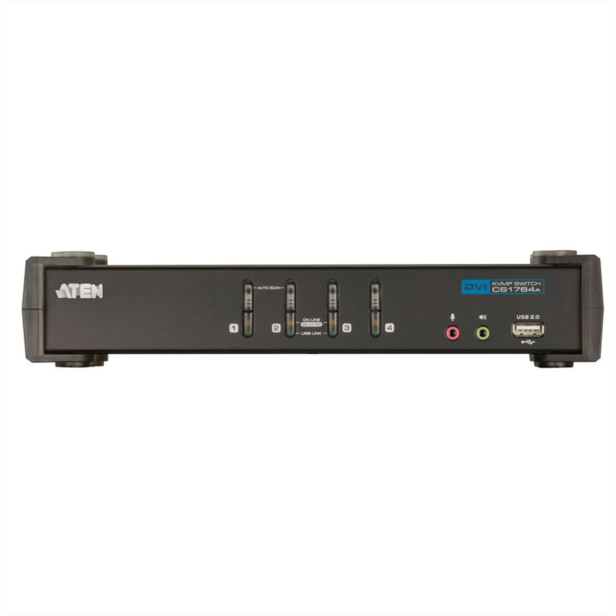 ATEN CS1764A KVM Switch DVI, USB, Audio, USB-Hub, 4 Ports
