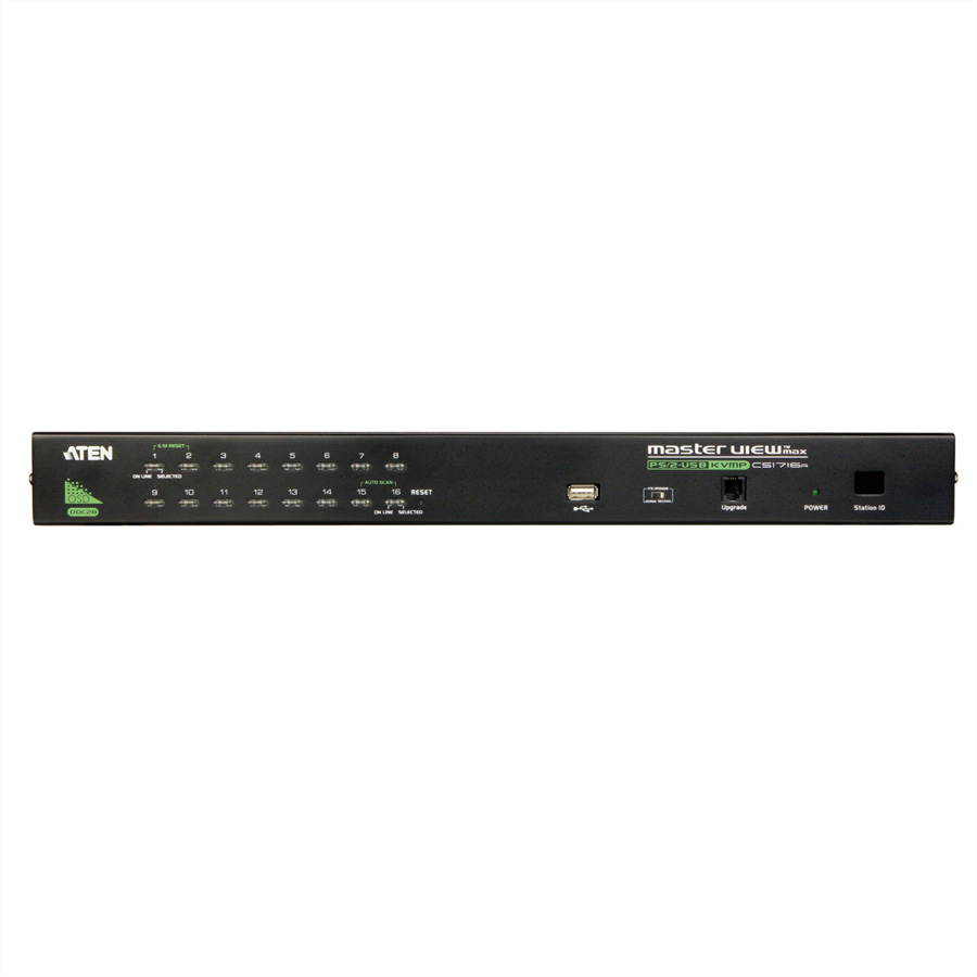 ATEN CS1716A KVM Switch VGA, PS/2-USB, USB-Peripherie Port, 16 Ports