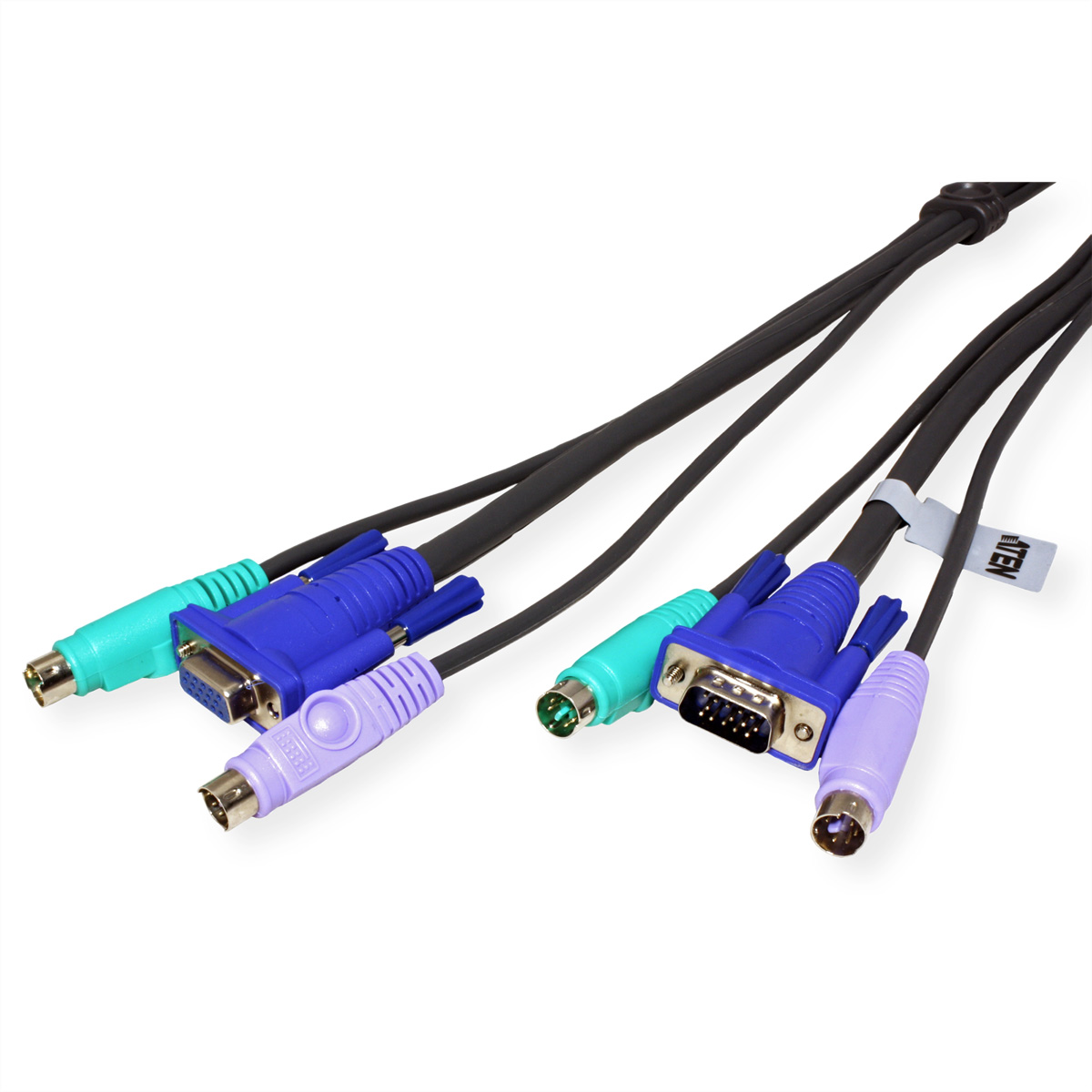 ATEN 2L-1010P/C KVM VGA Anschlusskabel, schwarz, 10 m