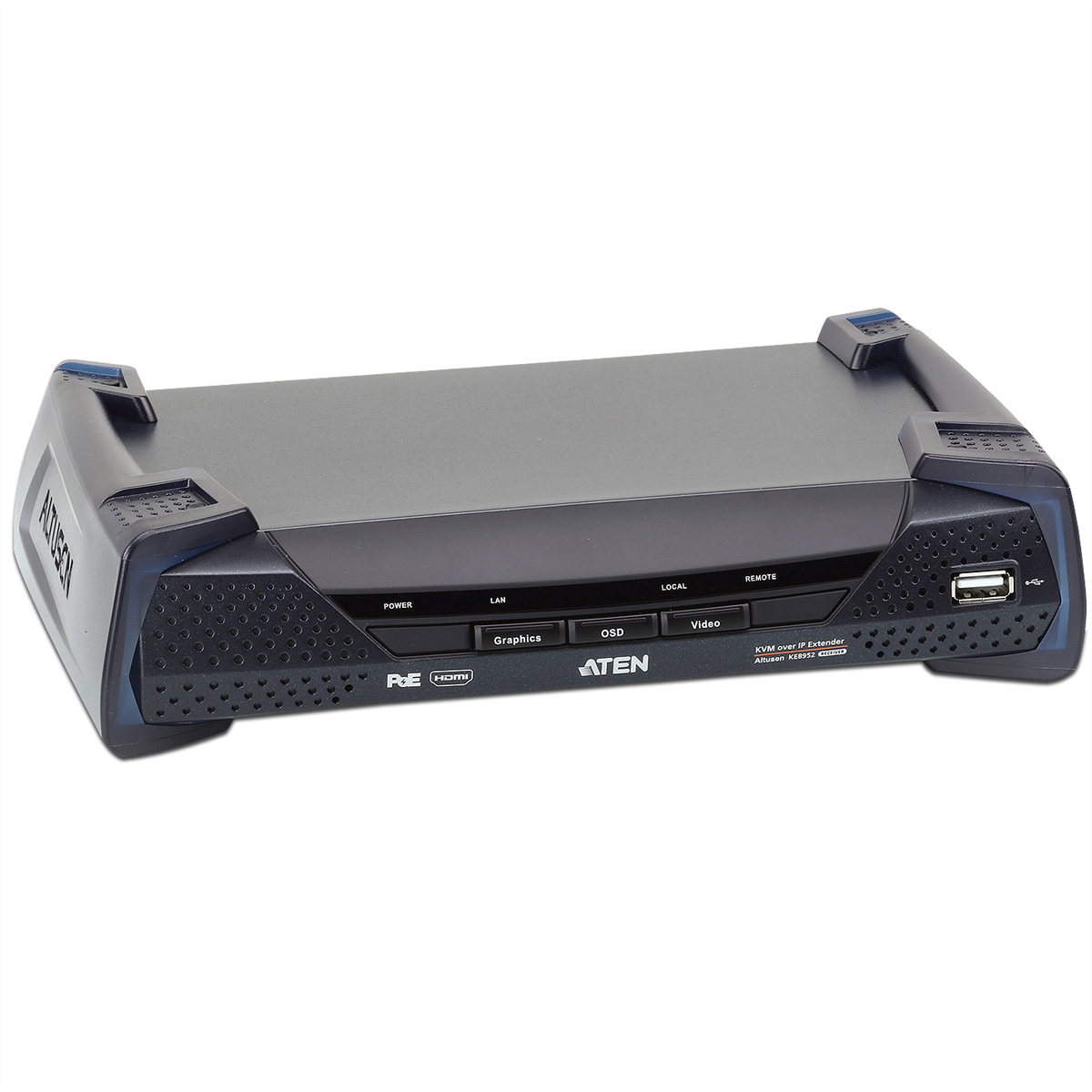 ATEN KE8952R 4K USB HDMI IP KVM Extender mit PoE Empfänger KVM