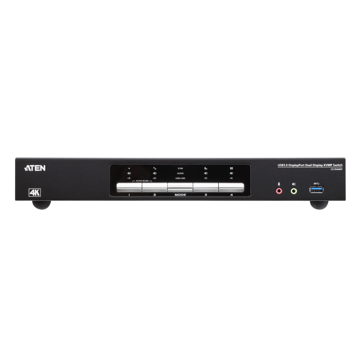 ATEN CS1944DP 4-Port USB 3.0 4K DP KVM, DUAL View