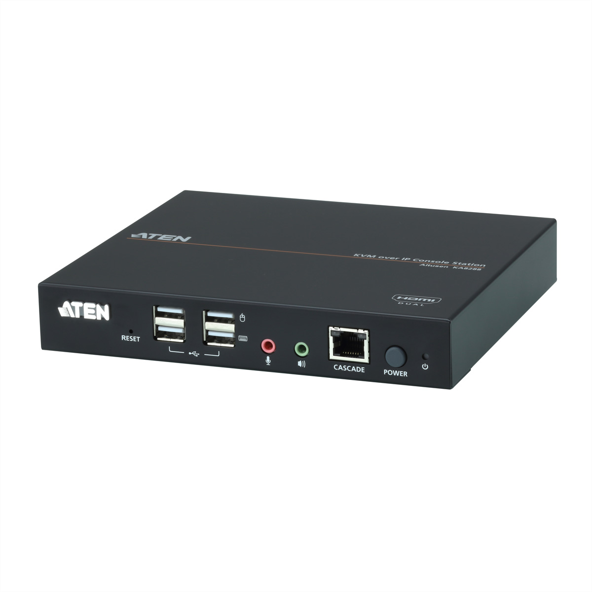 ATEN Dual HDMI KVM over IP Console Station KA8288 - KVM-/Audio-Extender - USB - 0U (KA8288)