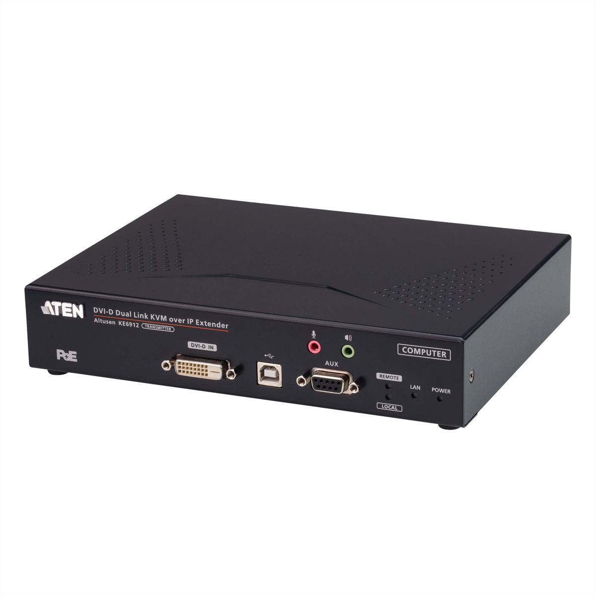 ATEN KE6912T DVI-D Dual Link KVM Over IP Extender mit PoE Sender KVM