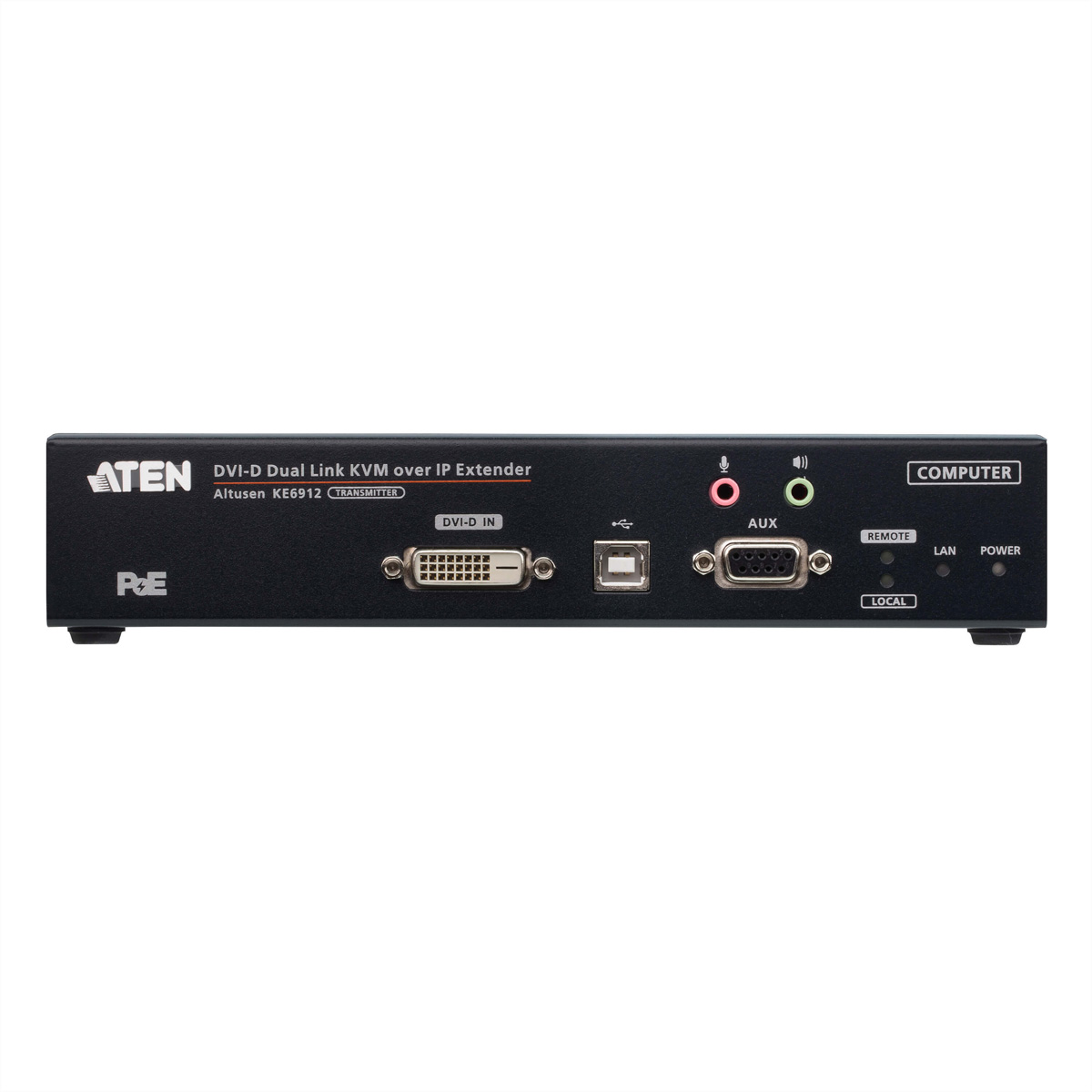 ATEN KE6912T DVI-D Dual Link KVM Over IP Extender mit PoE Sender