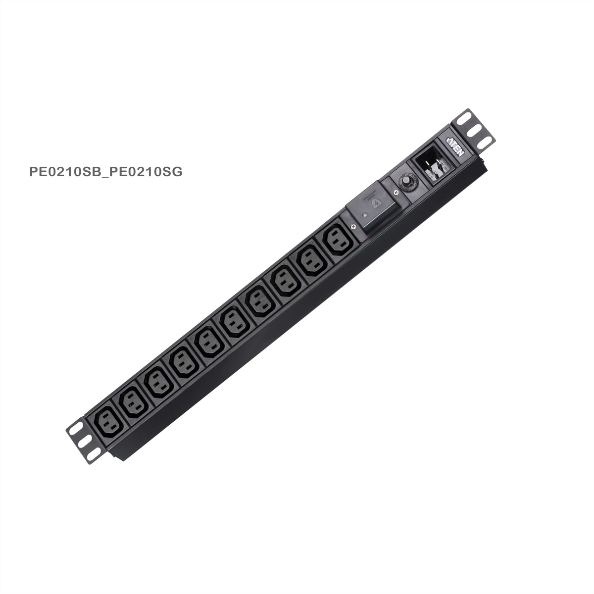 ATEN PE0210SG 1U 16A Basic PDU 10 Port