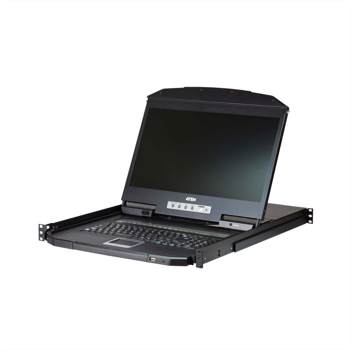 ATEN CL3108NX KVM-Switch, 18,5Zoll TFT, VGA, PS/2-USB, 8 Port, FR-Layout ATEN CL3108NX KVM-Switch, 18,5Zoll TFT, VGA, PS/2-USB, 8 Port, FR-Layout