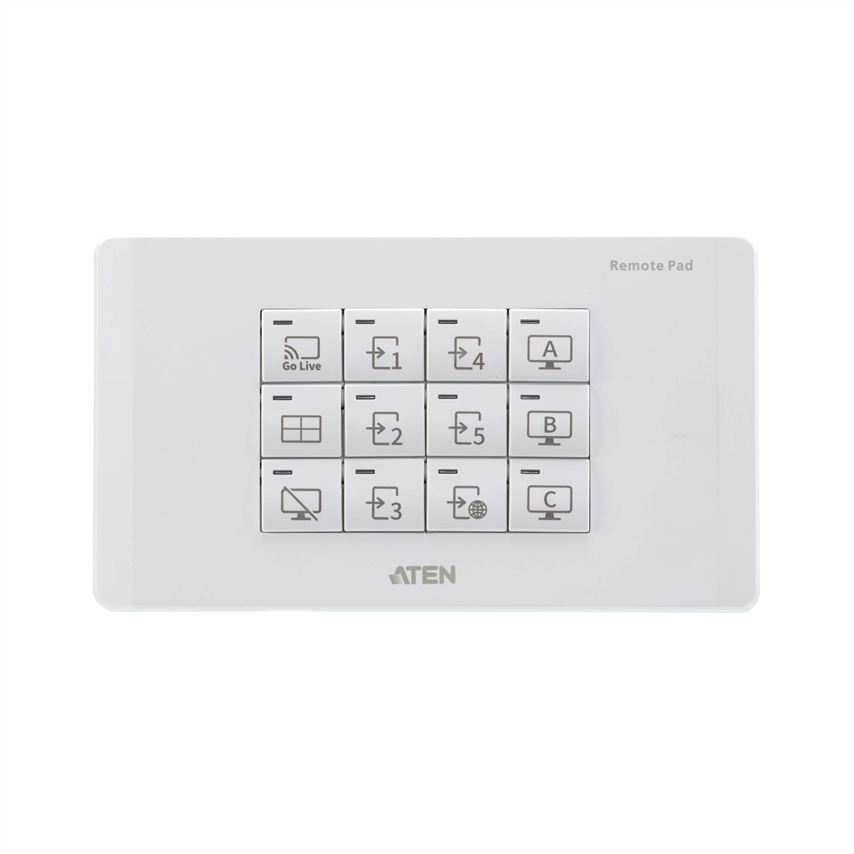 ATEN VPK312 12-Tasten Netzwerk Remote Pad HDMI-Video-Matrix-Switch