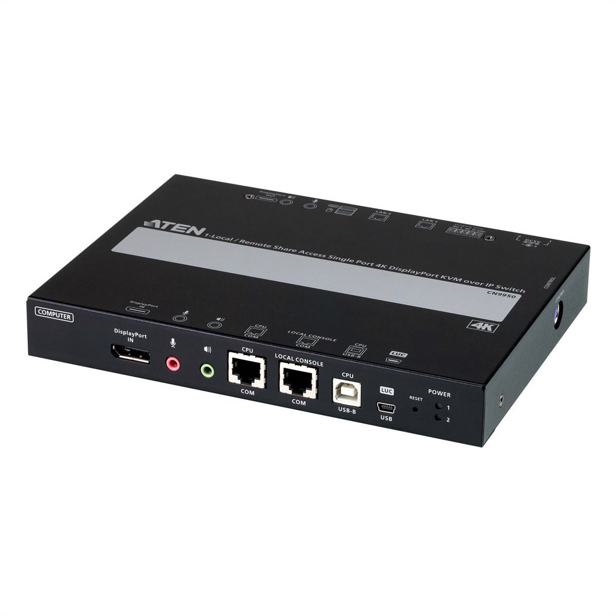 ATEN CN9950 1-Local-Remote Share Access Einzelport 4K DisplayPort KVM over IP Switch