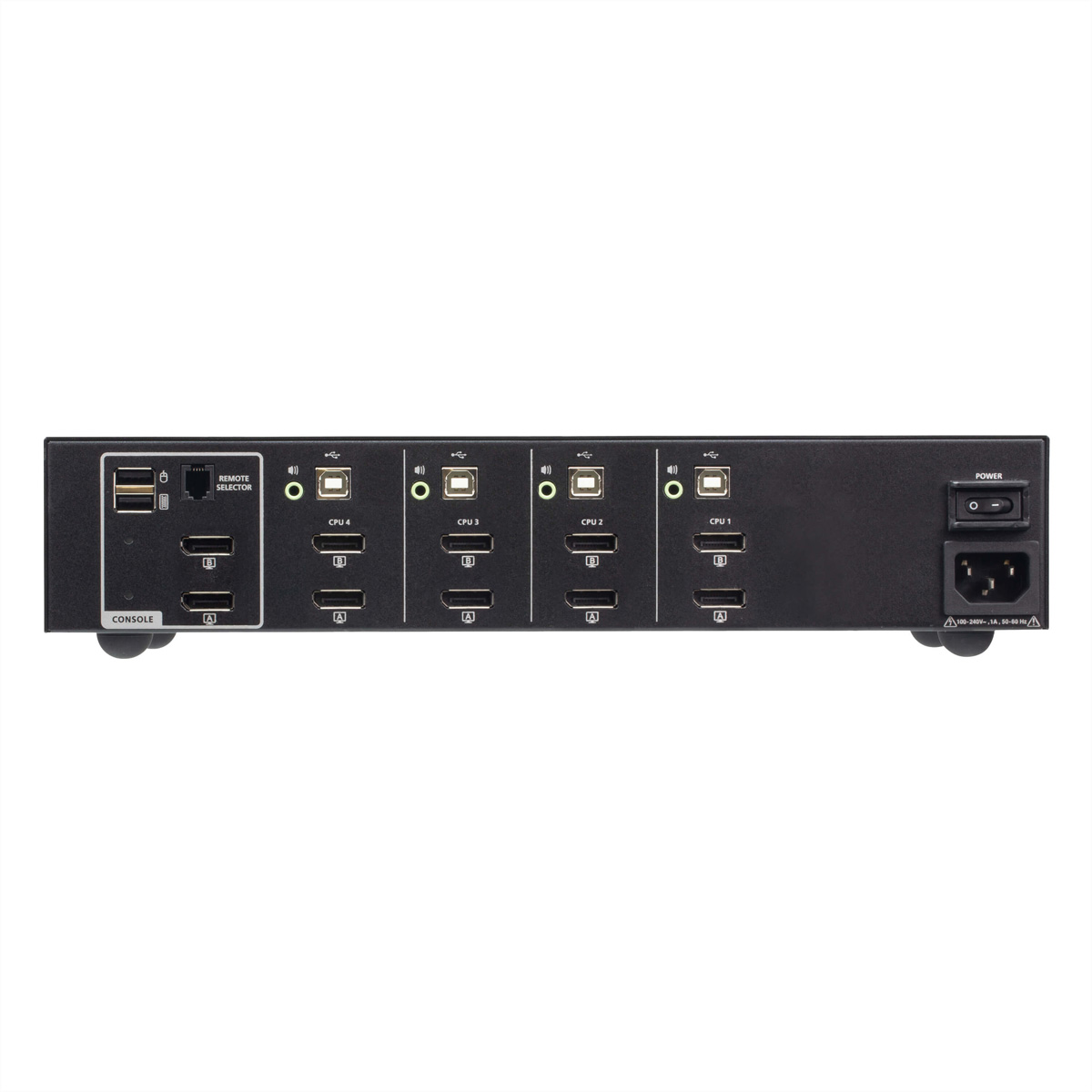 ATEN CS1144DP4 4-Port USB DisplayPort Dual Display Secure KVM Switch