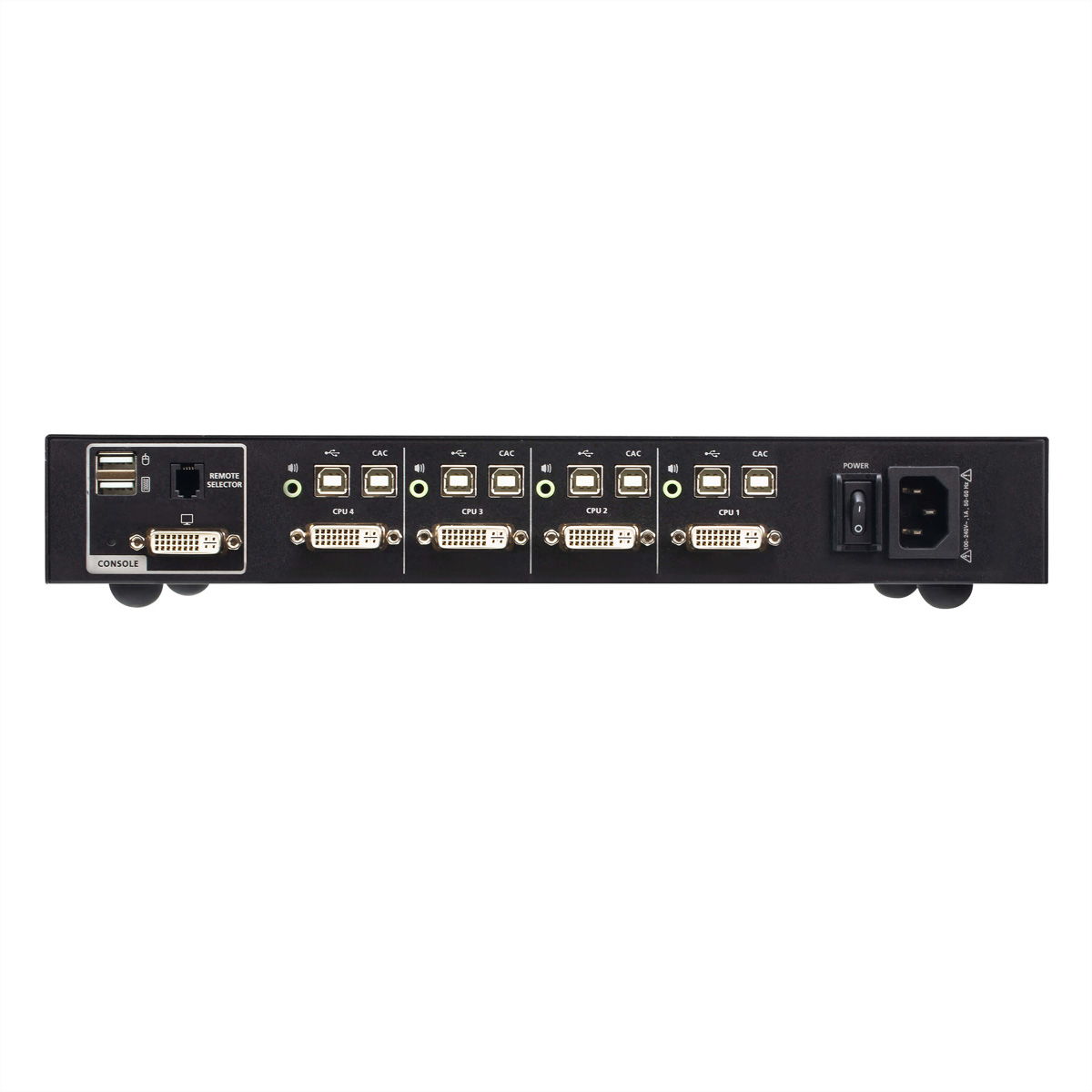 ATEN CS1184D4C 4-Port USB DVI Secure KVM Switch mit CAC
