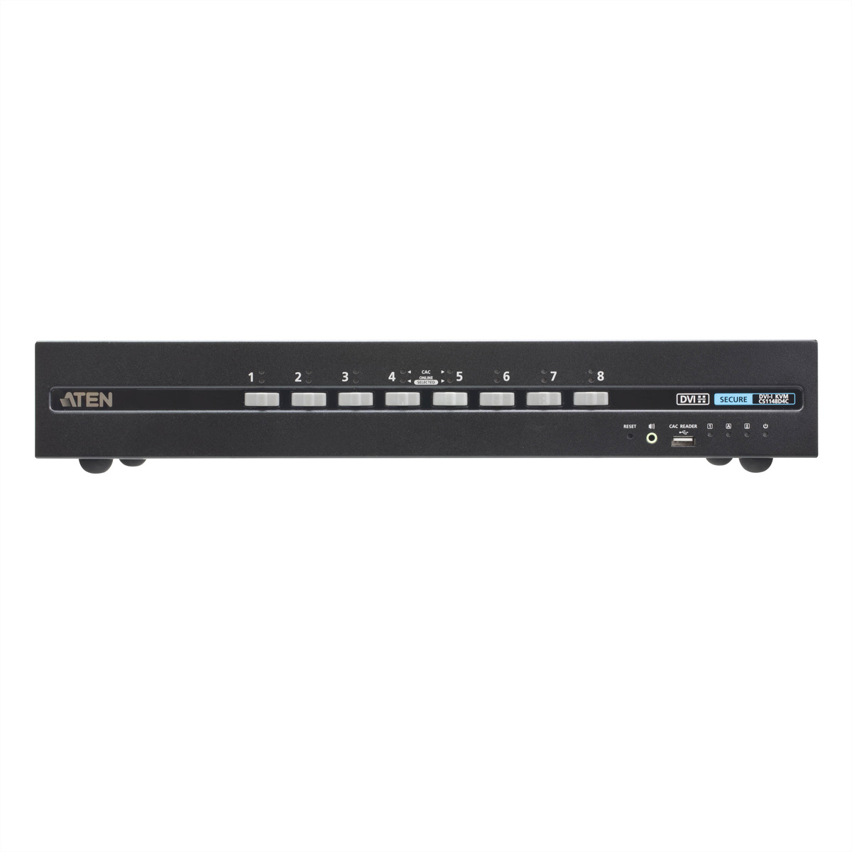 ATEN CS1148D4C 8-Port USB 4K DVI Dual Display Secure KVM mit Card Reader KVM-Switch, DVI