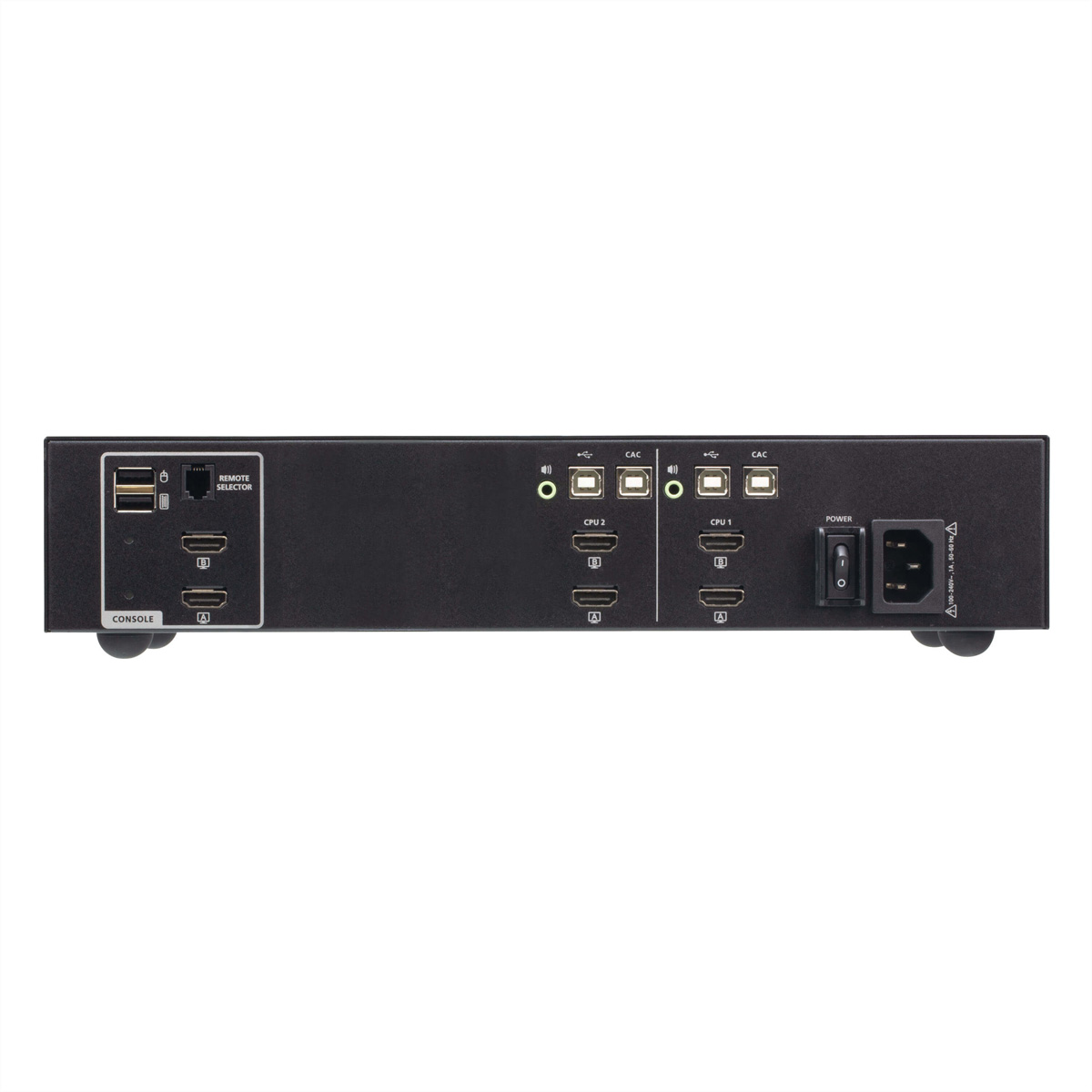 ATEN CS1142H4C 2-Port 4K HDMI Dual Display Secure KVM, mit Card Reader PSD PP V4.0 Compliant