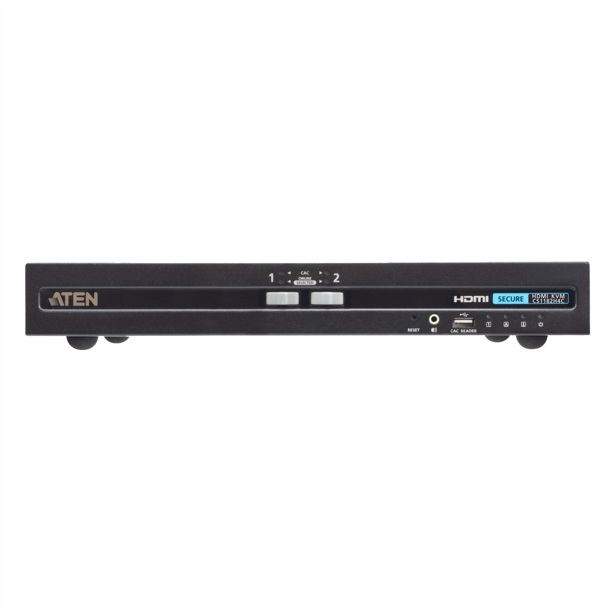 ATEN CS1182H4C 2-Port 4K HDMI Secure KVM, mit Card Reader PSD PP V4.0 Compliant KVM-Switch, HDMI