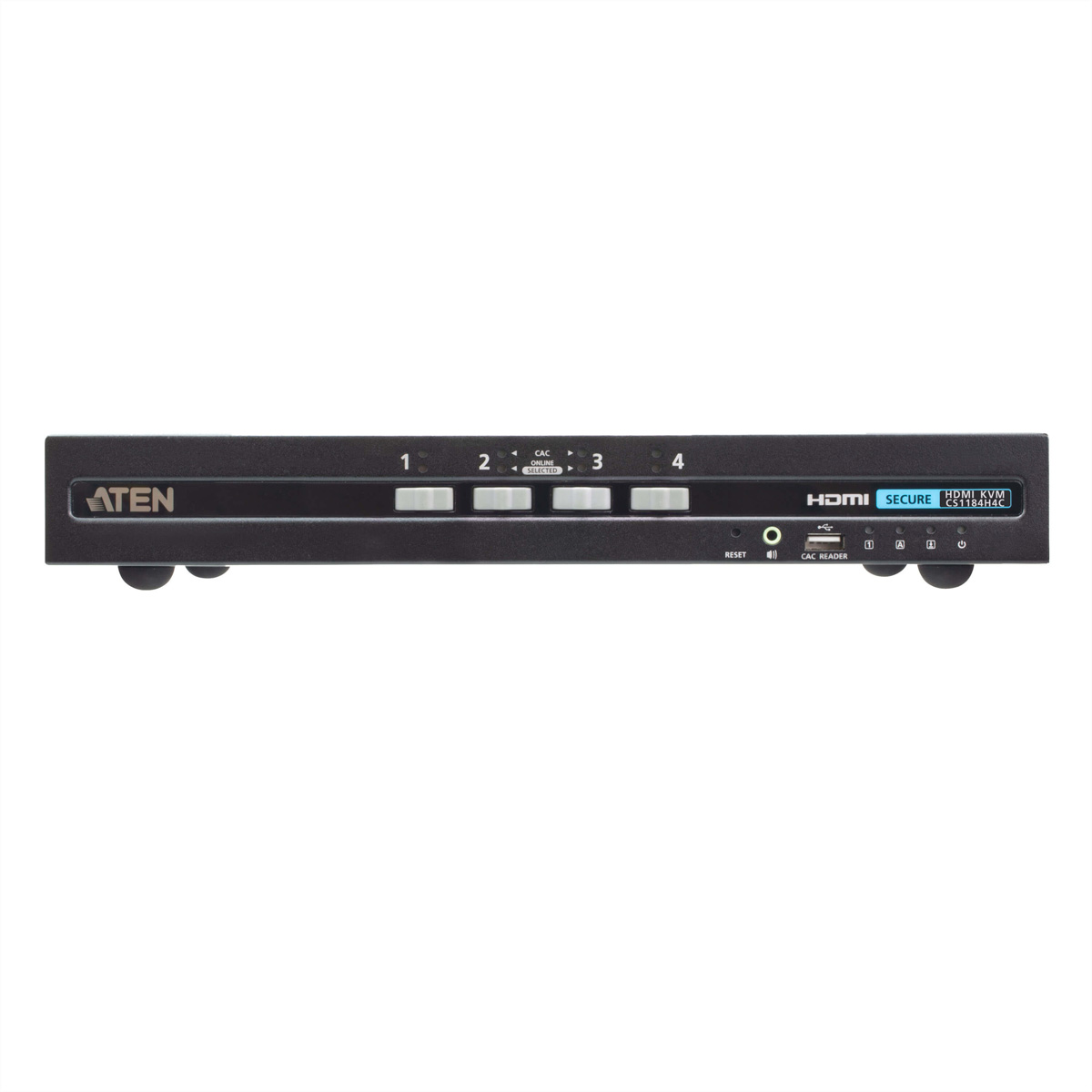 ATEN CS1184H4C 4-Port 4K HDMI Secure KVM, mit Card Reader PSD PP V4.0 Compliant KVM-Switch, HDMI
