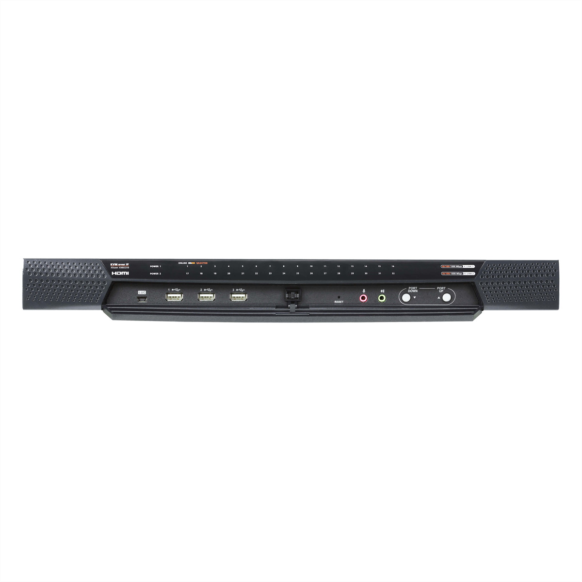 ATEN KN8032VB 32-Port Multi Interface Cat 5 KVM over IP Switch, 1 Local 8 Remote Access