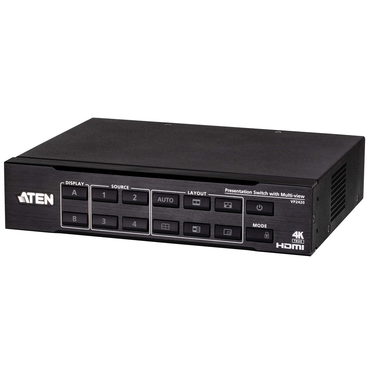 ATEN VP2420 4 x 2 True 4K Presentation Matrix Switch mit Multi View ATEN VP2420 4 x 2 True 4K Presentation Matrix Switch mit Multi View