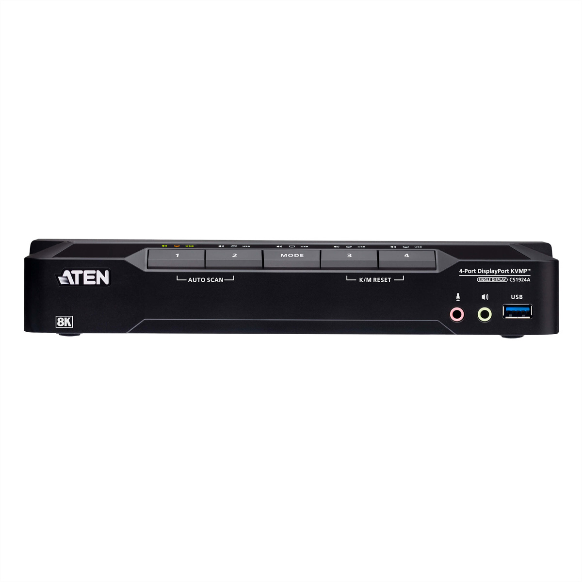 ATEN CS1924A 4-Port USB 3.0 8K DisplayPort KVM Switch