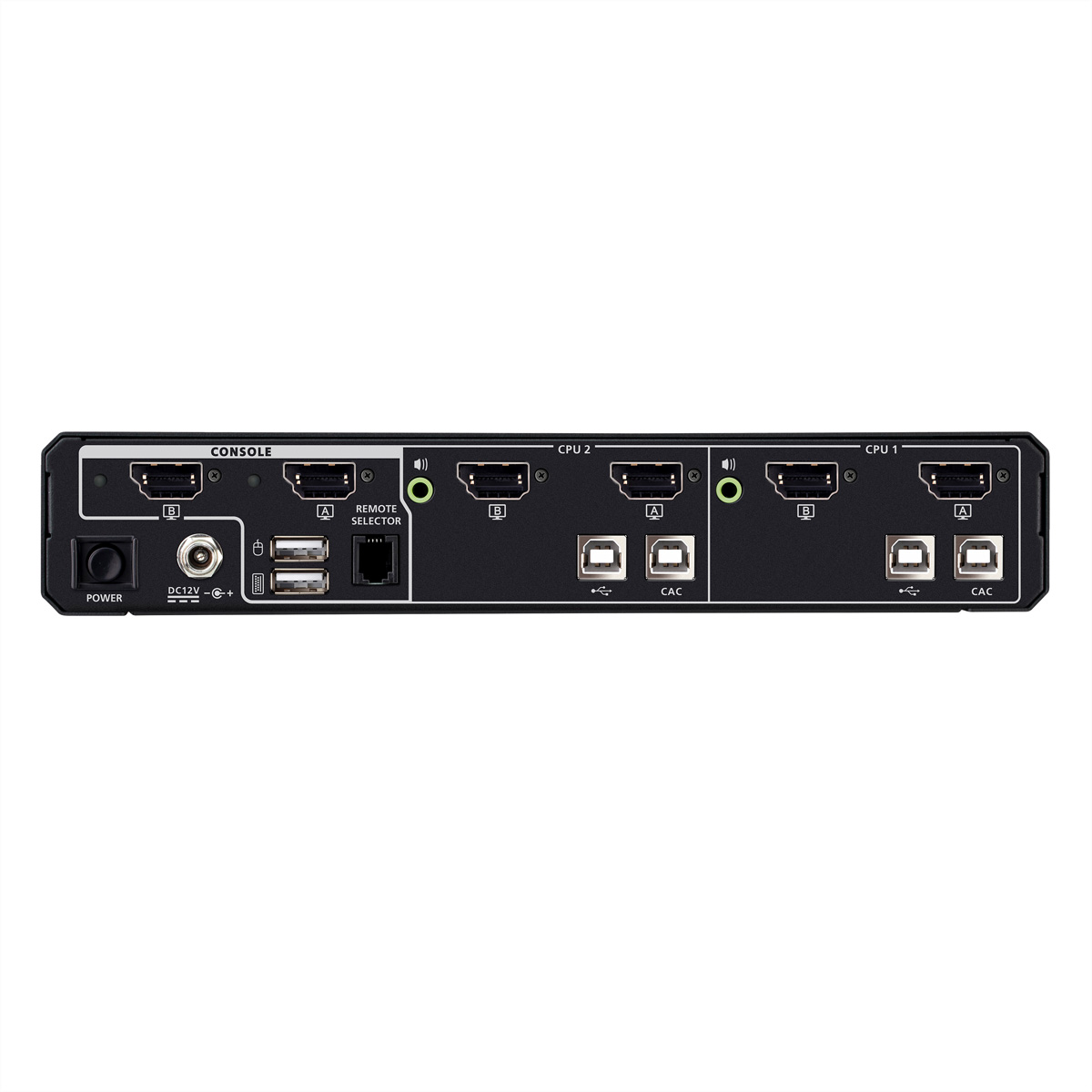 ATEN CS1142DPH4C 2-Port USB 5K DP/HDMI, Dual Bildschirm Universal Secure KVM Switch mit Cardreader