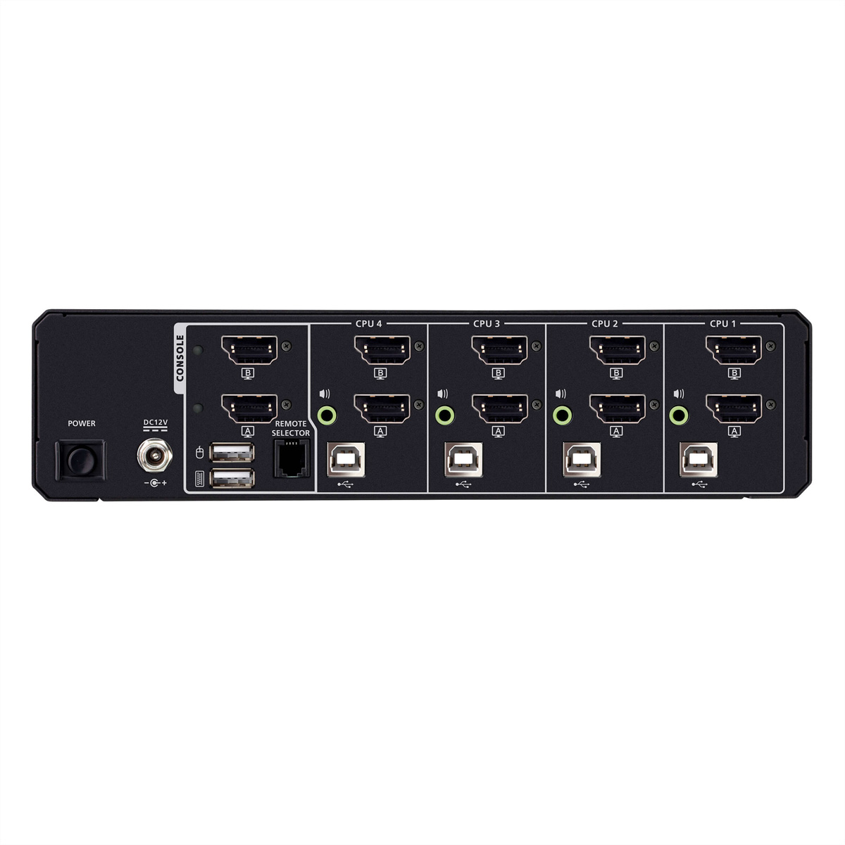 ATEN CS1144DPH4 4-Port USB 5K DP/HDMI, Dual Bildschirm Universal Secure KVM Switch