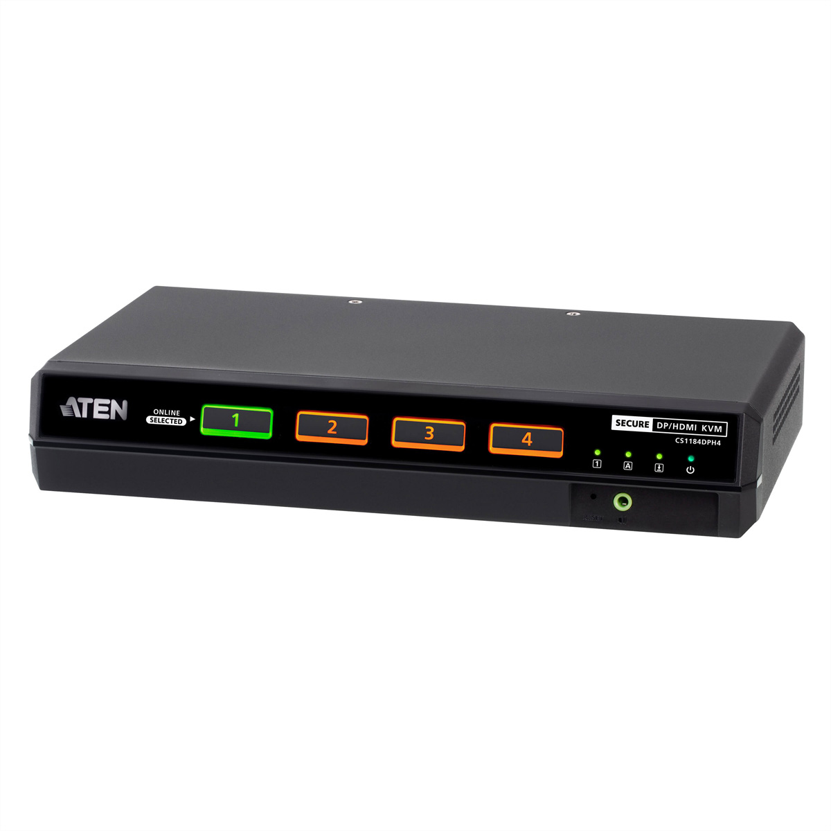 ATEN CS1184DPH4 4-Port USB 5K DP/HDMI, Single Display Universal Secure KVM Switch