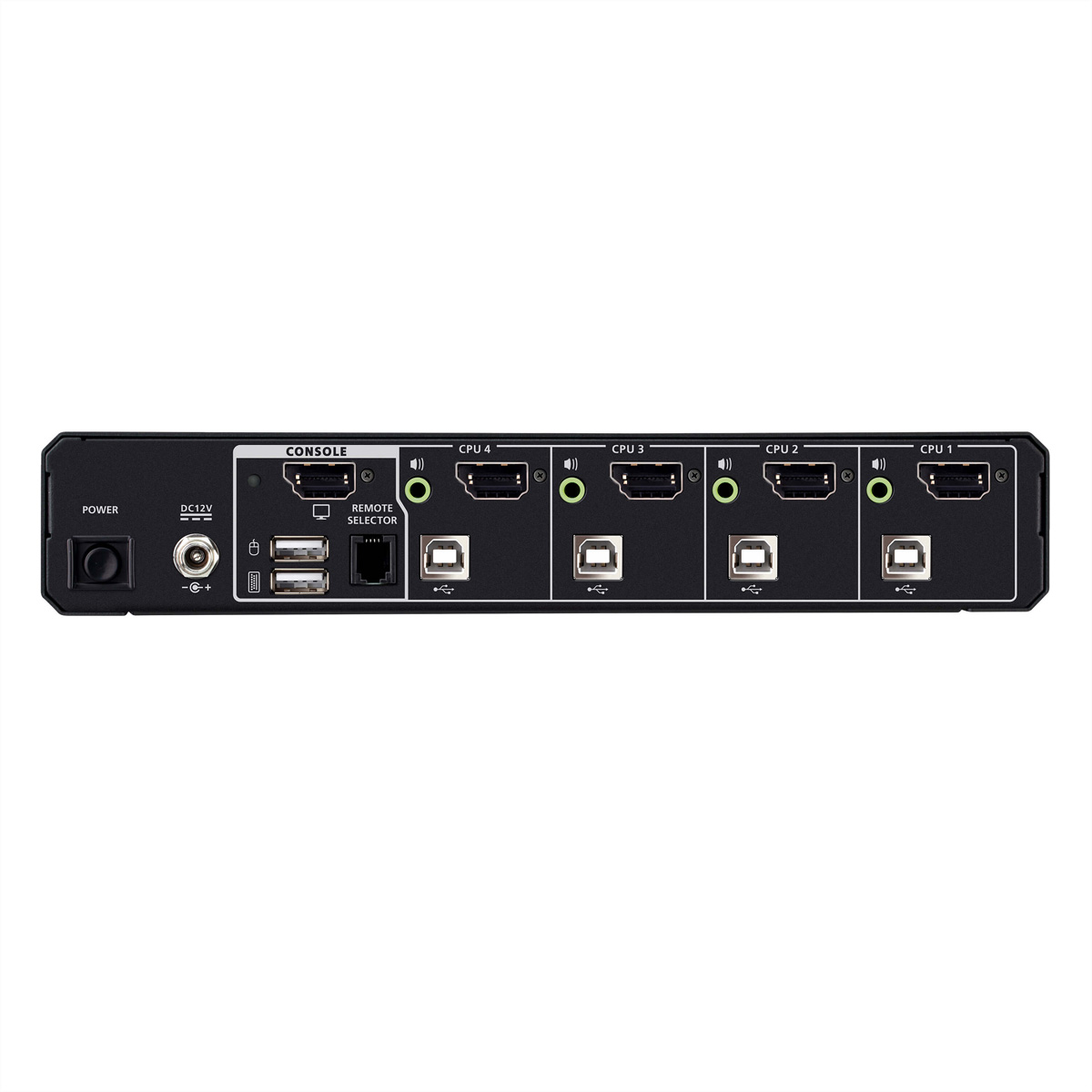 ATEN CS1184DPH4 4-Port USB 5K DP/HDMI, Single Display Universal Secure KVM Switch