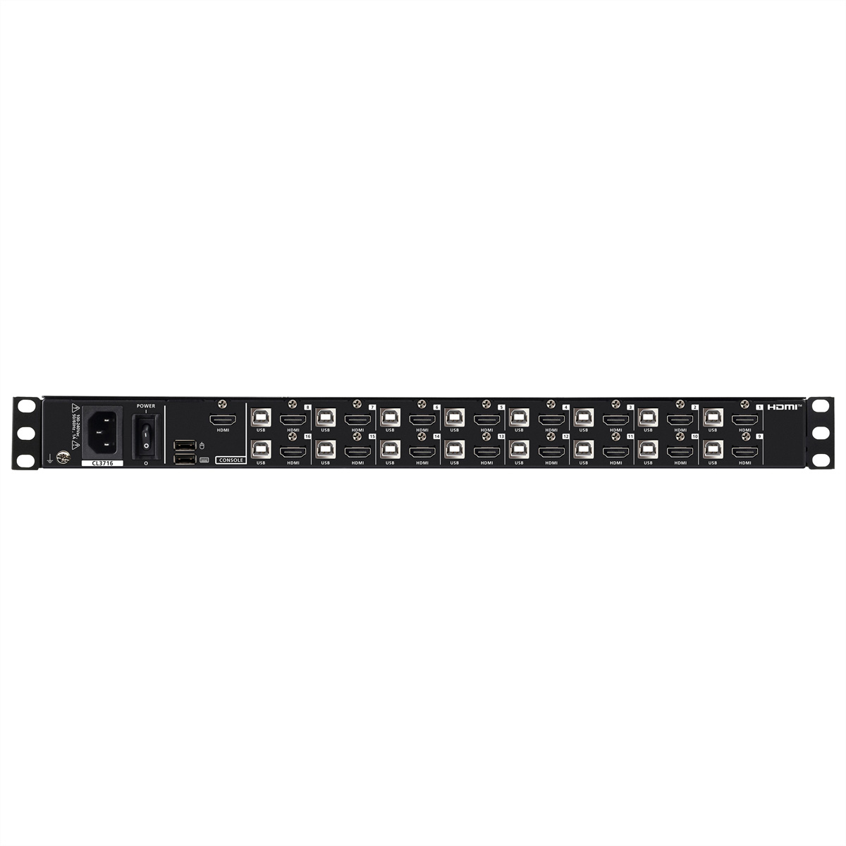 ATEN CL3716NX US 16-Port USB HDMI LCD KVM Konsole, US-Layout