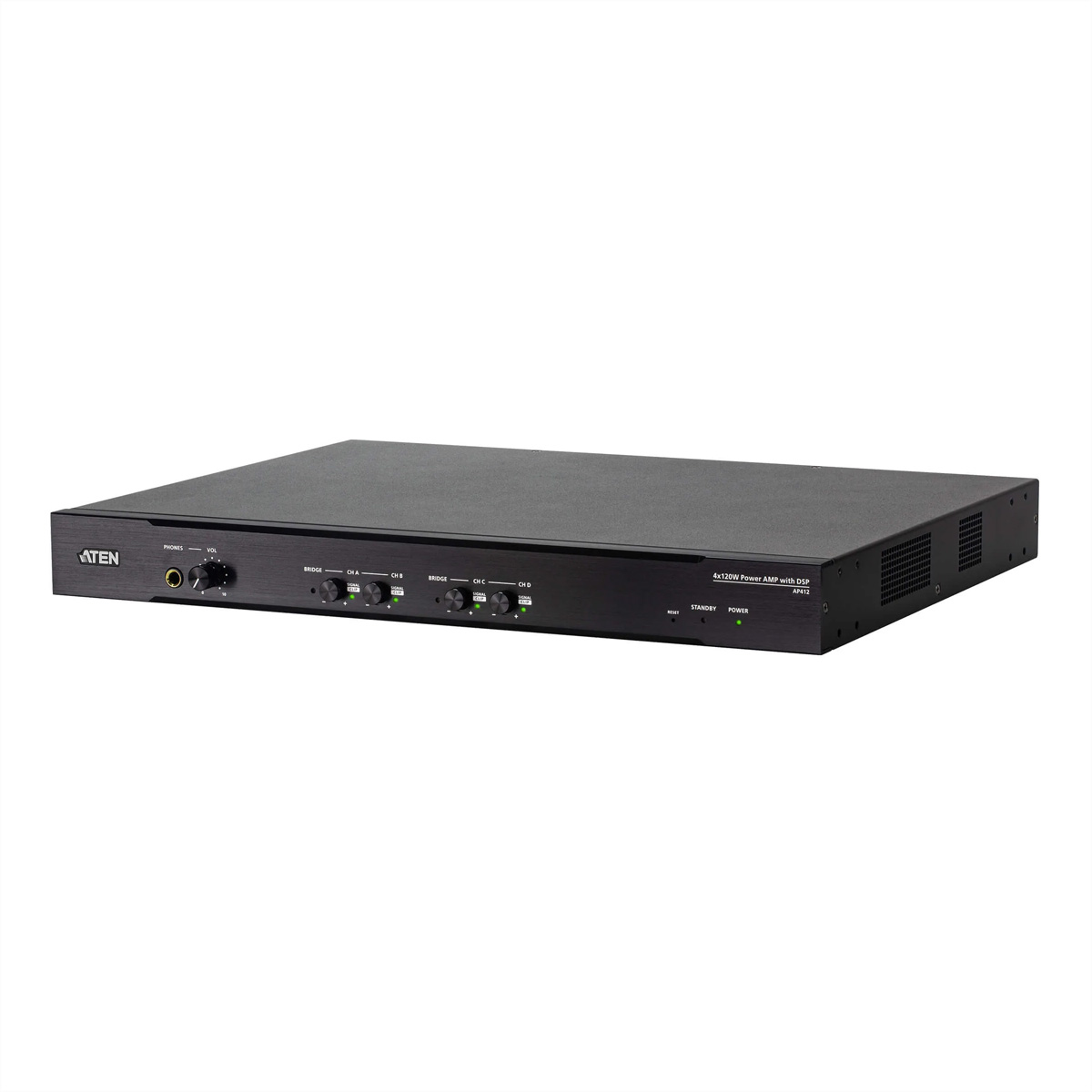ATEN AP412 4 x 120W Leistungsverstärker mit DSP Audioverstärker