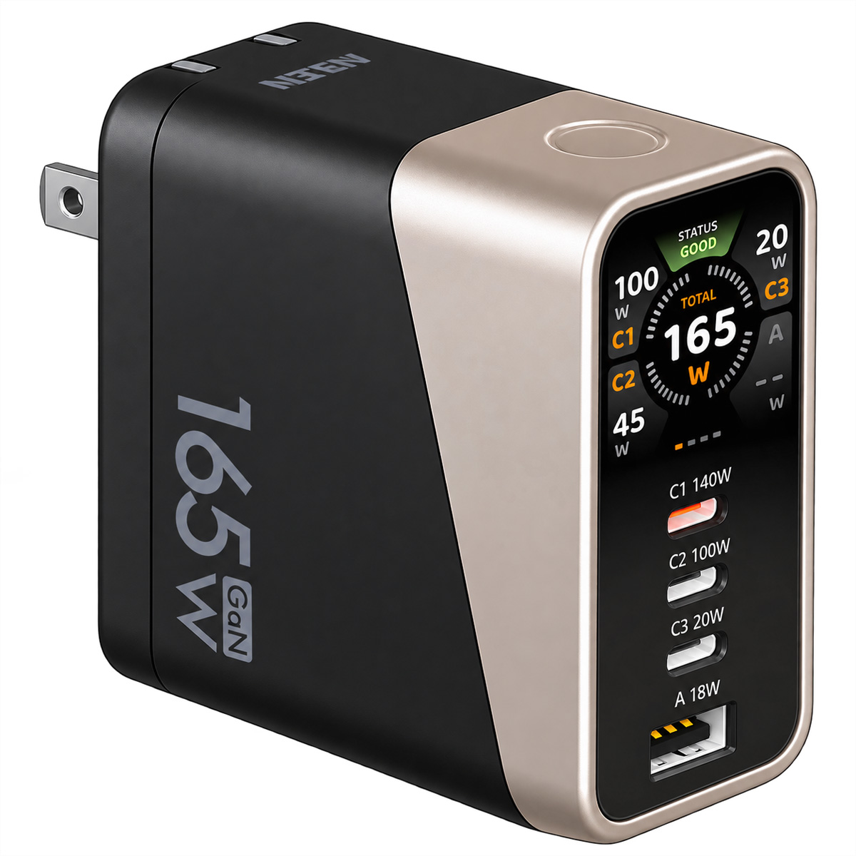 ATEN UP5165 165W 4P Smart Display Charger, GaN, 165W USB Ladegerät