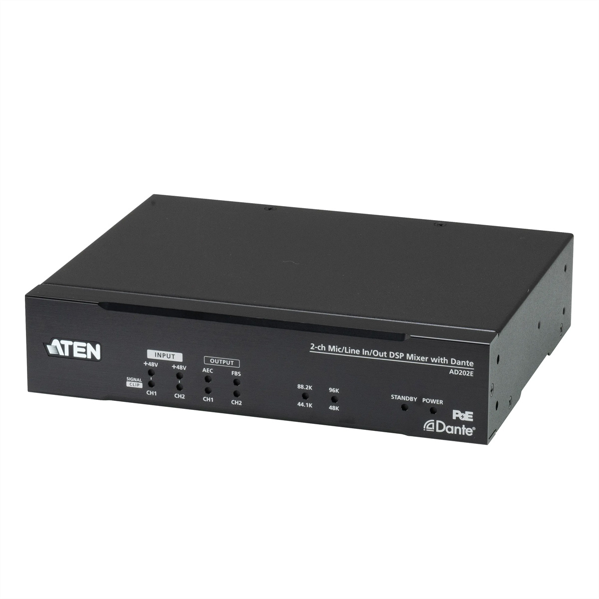 ATEN AD202E DSP Mixer 2-CH mit DSP und Dante Audioverstärker