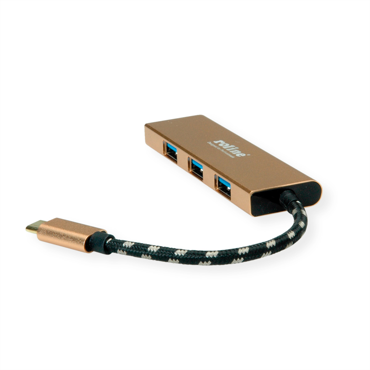 ROLINE GOLD USB 3.2 Gen 1 Hub, 4fach, Typ C ROLINE  (BILD2)