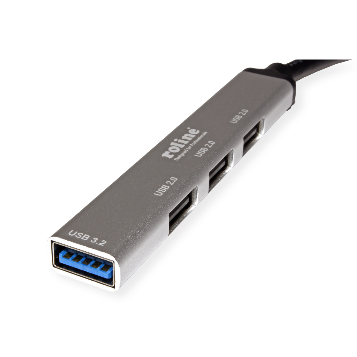 ROLINE USB 3.2 Gen 1 Hub, 4fach, Typ C Anschlusskabel,  (BILD2)