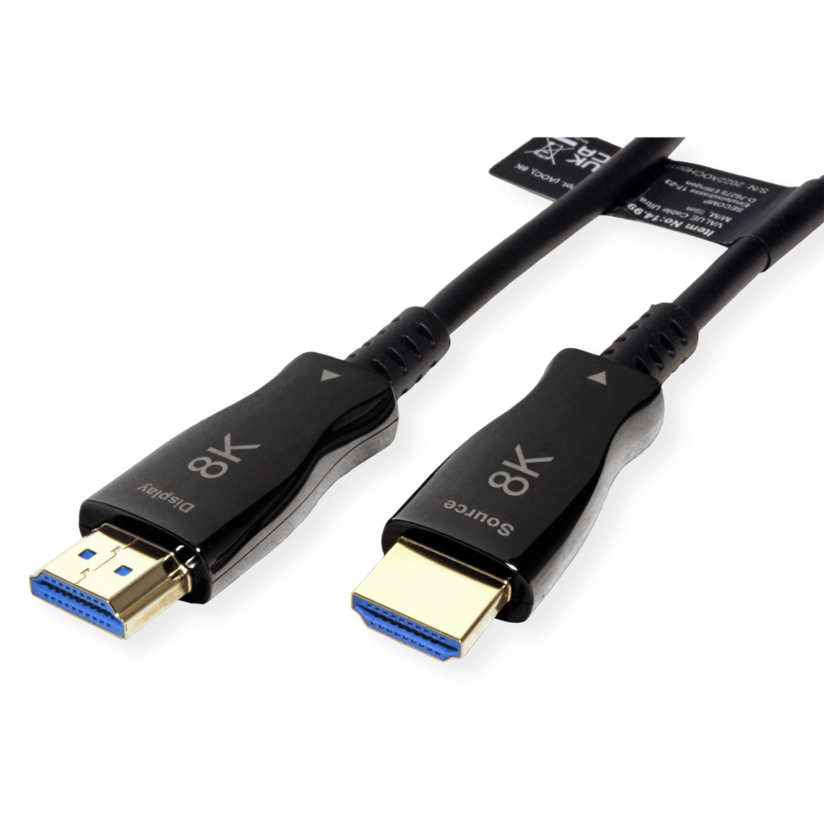 VALUE Ultra HDMI Aktiv Optisches 8K Kabel, 30 m, VALUE  (BILD2)