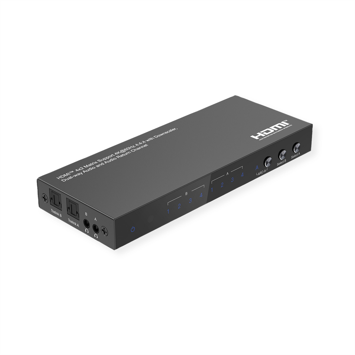 VALUE 4K HDMI Matrix Switch, 4 x 2, mit Fernbedienung,  (BILD2)