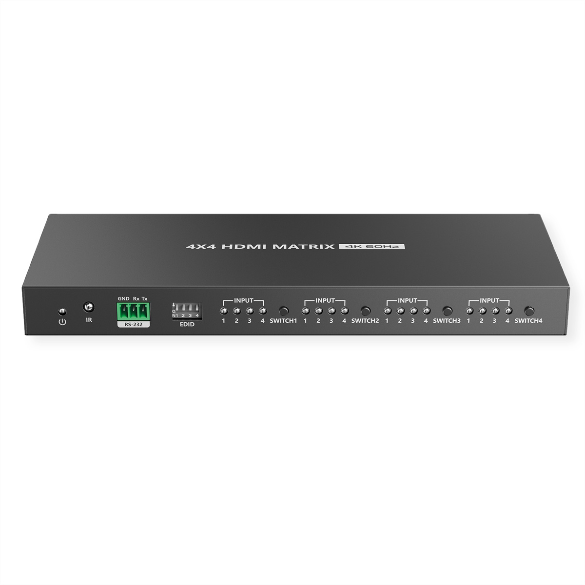 VALUE 4K HDMI Matrix Switch, 4 x 4, mit Fernbedienung