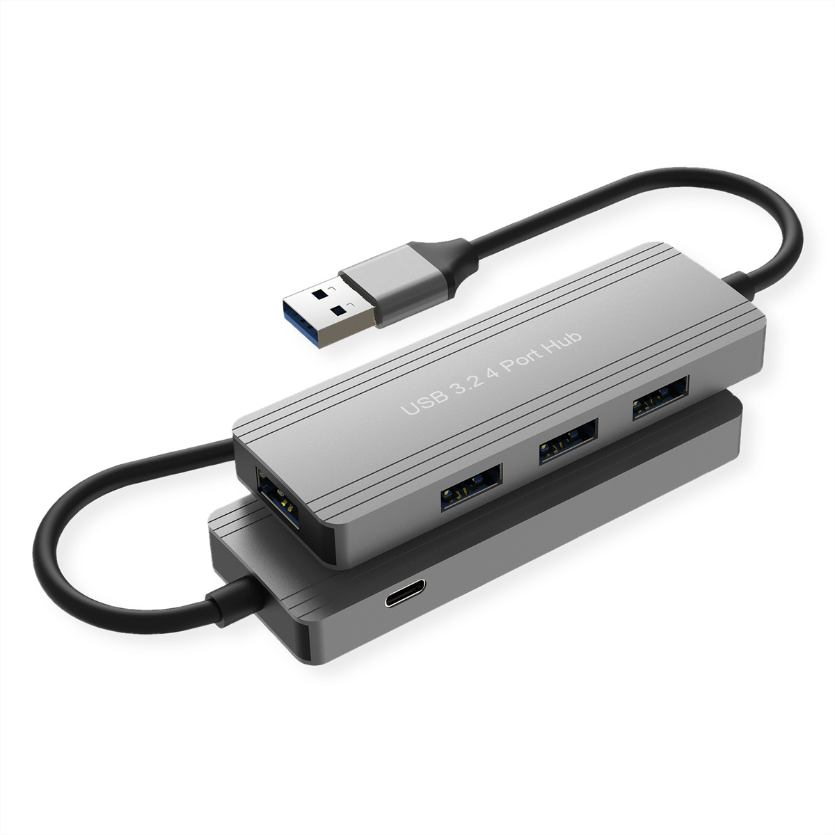 VALUE USB 3.2 Gen 1 Hub, 4fach, USB-A Anschlusskabel