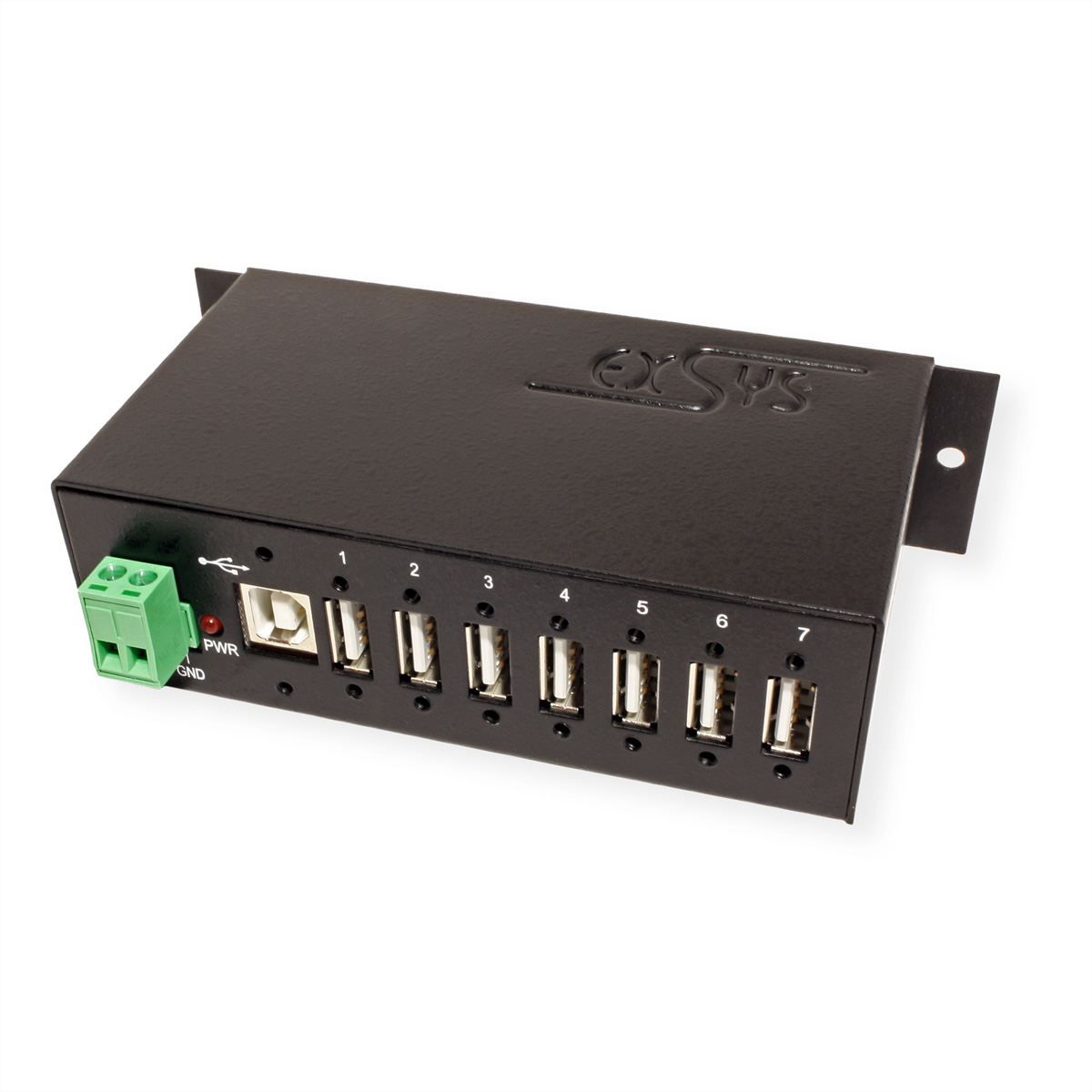 EXSYS EX-1177HMV USB 2.0 Hub Metall 7-Port, EXSYS  (BILD2)