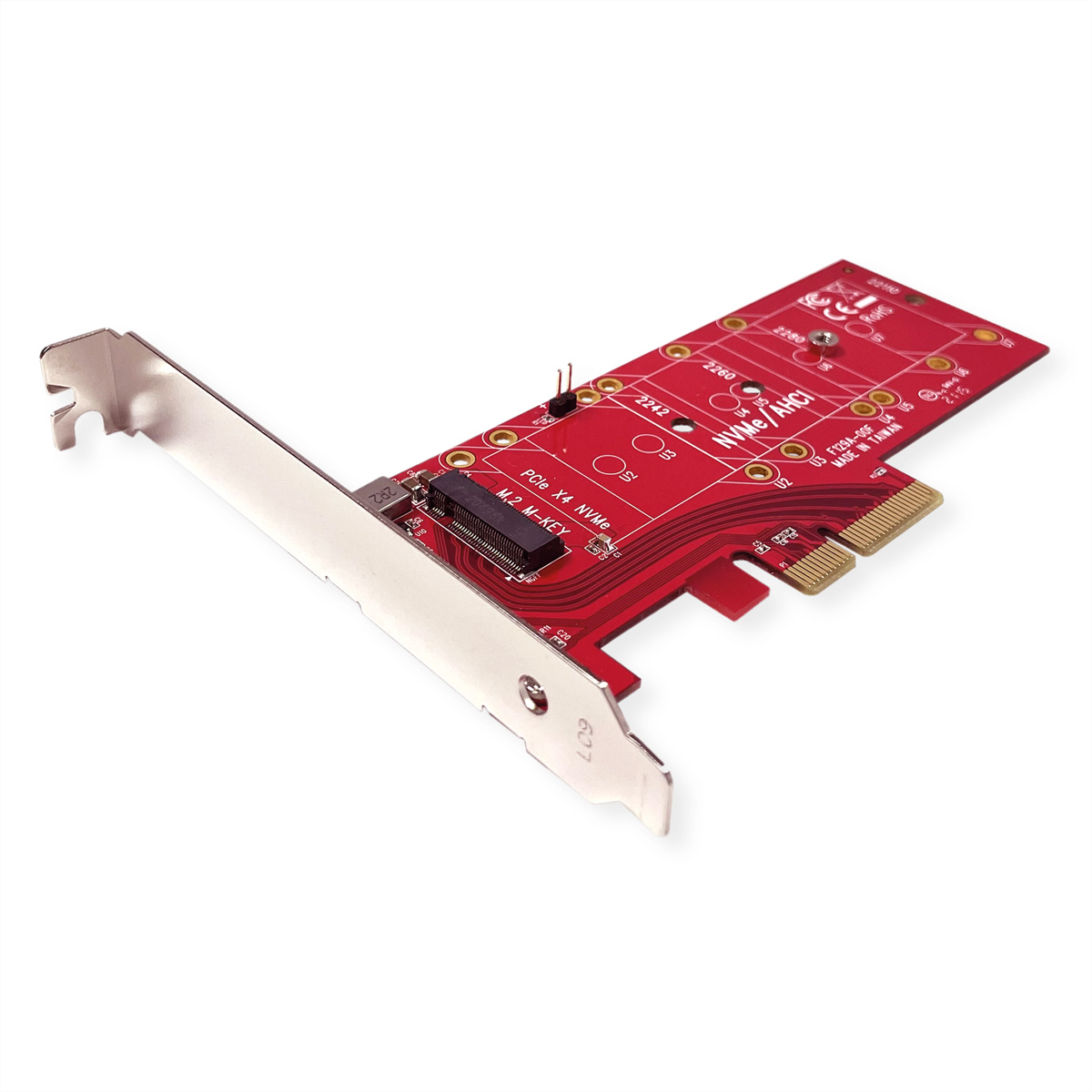 ROLINE PCIe 4.0 x4 3.3V5A Host Adapter für PCIe-NVMe M.2 110mm SSD