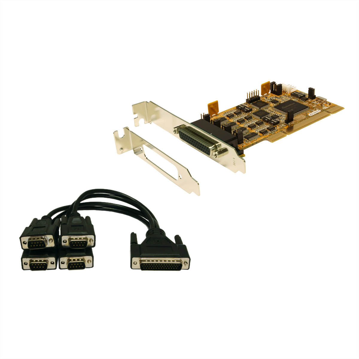 EXSYS EX-42374 - Serieller Adapter - PCI Low Profile - RS-232/422/485 x 4 (EX-42374)