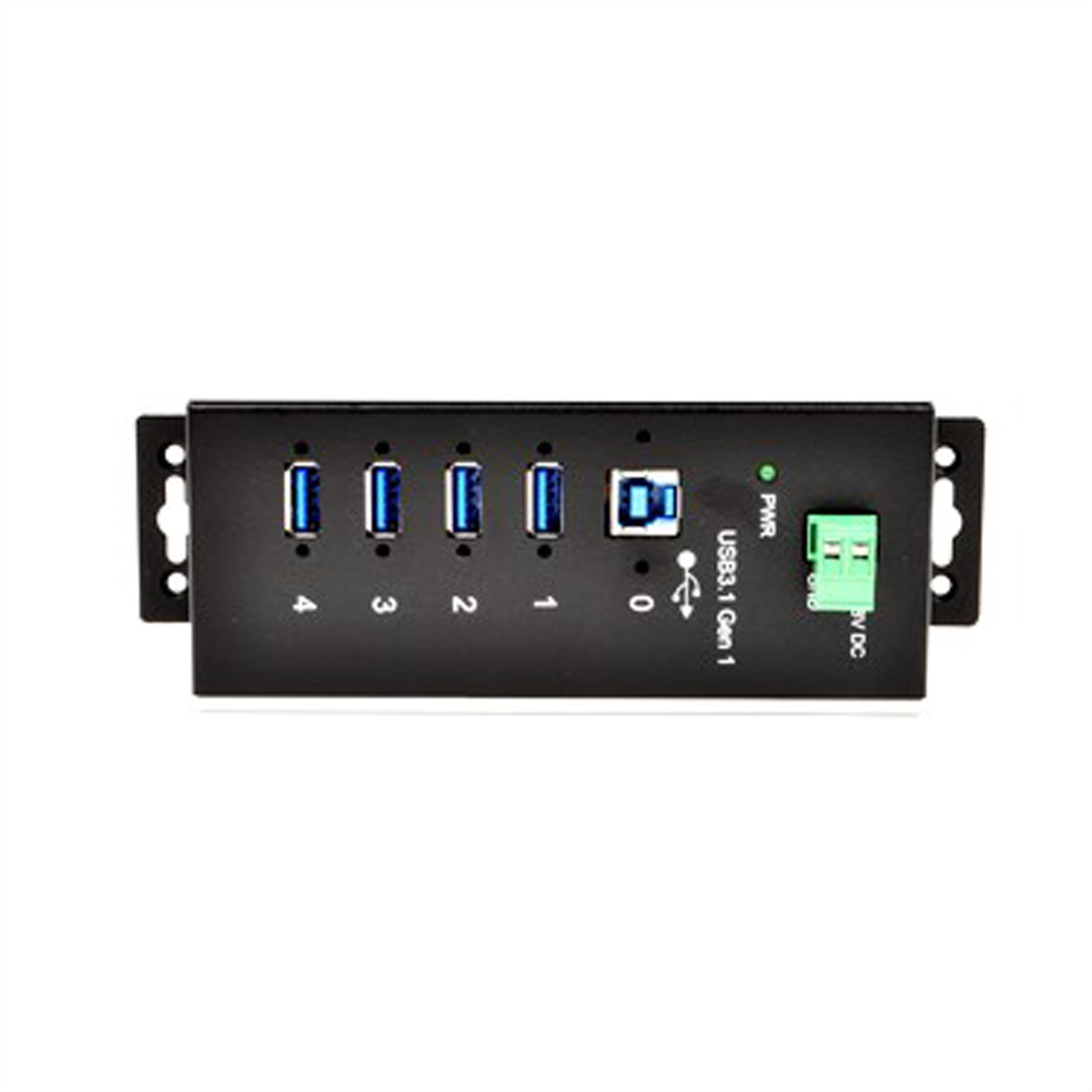 EXSYS EX-1185HMVS-WT USB3.0 Metall Hub 4 Ports Din Rail  (BILD2)