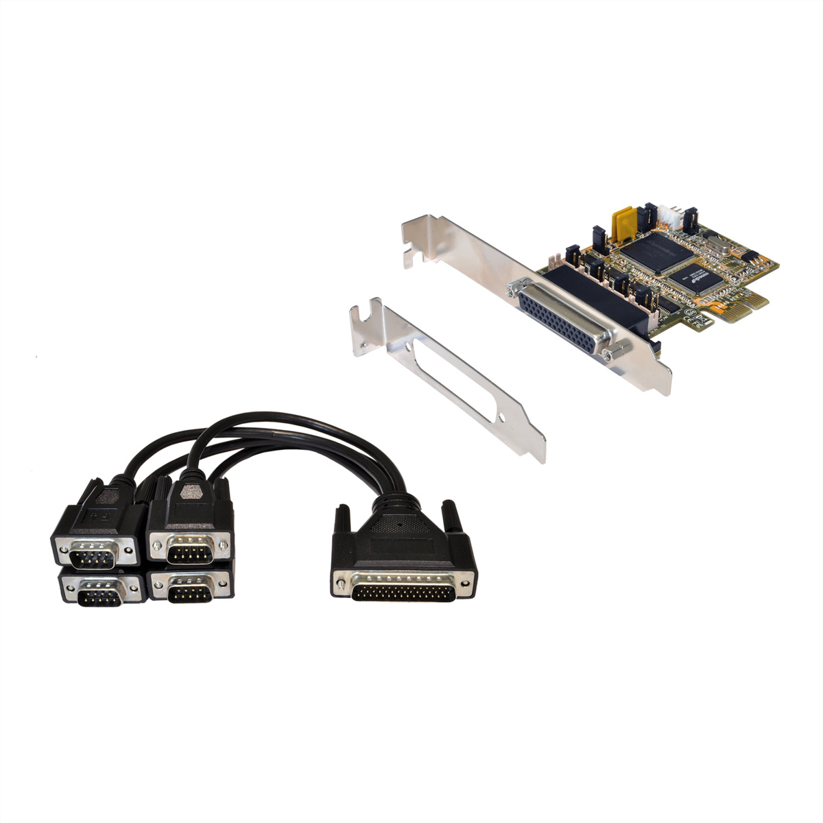 EXSYS EX-44384 PCI Express x1 Karte 4x seriell RS-232 4x EX-44384 (BILD2)